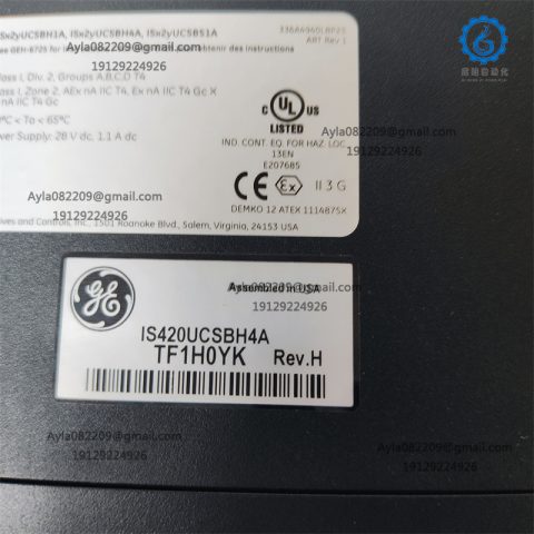 GE IS420UCSBH4A Mark VIe series controller module
